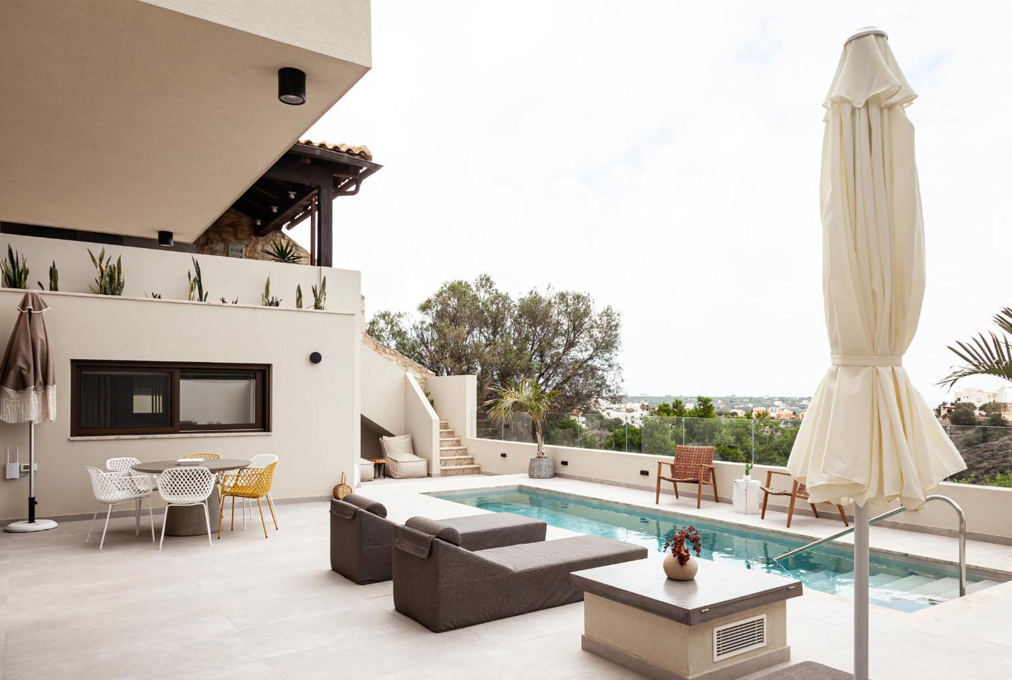 Orama Luxury Suite 3 Bedrooms With Private Pool Hersonissos  Luaran gambar