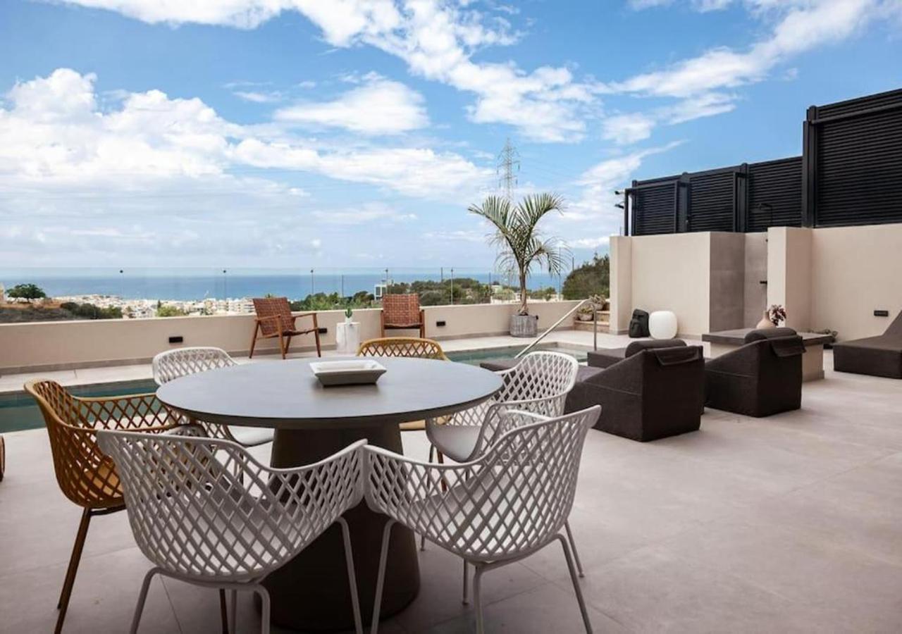 Orama Luxury Suite 3 Bedrooms With Private Pool Hersonissos  Luaran gambar